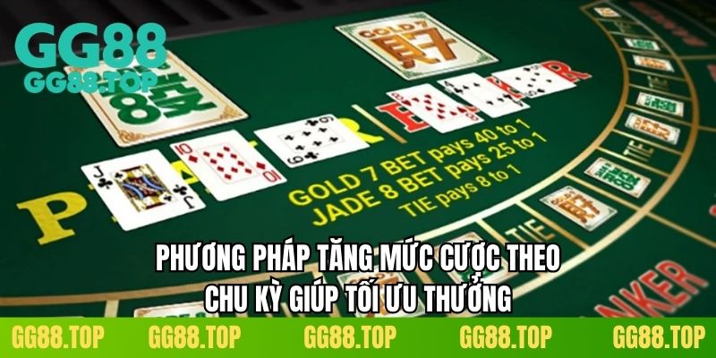 Phương pháp tăng mức cược theo chu kỳ giúp tối ưu thưởng